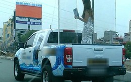 Đưa người mẫu vào lồng kính diễu phố, bị phạt 6 triệu đồng