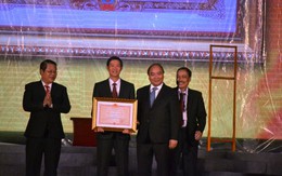 ​TP Tam Kỳ đón bằng công nhận đô thị loại 2 trong mưa