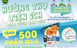 ​Đi taxi bằng Vrada được xem phim giường nằm miễn phí