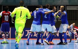 Tuyển futsal Ý và VN cùng dẫn đầu bảng C