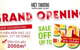 ​Showroom nhạc cụ giảm giá cực sốc nhân dịp khai trương