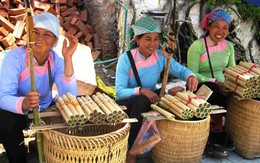 Thu về nhớ cơm lam Tây Bắc