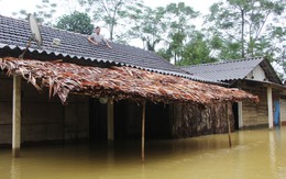 Dân rốn lũ Hương Khê trổ mái nhà co ro chờ nước rút