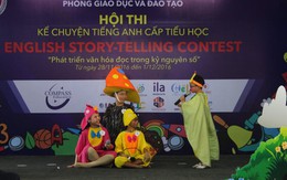 Học sinh tiểu học thi kể chuyện tiếng Anh