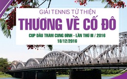 "Thương về cố đô" - Giải tennis của tình người