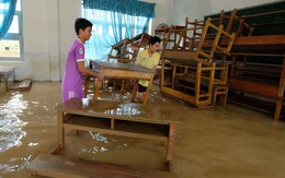 Các trường vùng lũ có thể hoãn thi học kì 1