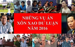 Nhìn lại những vụ án xôn xao dư luận năm 2016