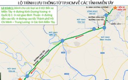 Lộ trình lưu thông từ TP.HCM đi miền Đông, miền Tây tết 2017