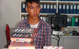 Bắt nghi can chở 12 roi điện 3.800 vol đi bán