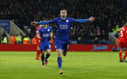 ​Vardy lập cú đúp, Leicester nhấn chìm Liverpool