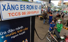 Từ 2018: thay xăng A92 bằng xăng E5