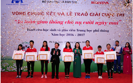 Trao giải cuộc thi “An toàn giao thông cho nụ cười ngày mai” năm học 2016-2017