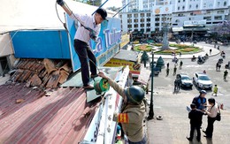 Dẹp quầy hàng lấn chiếm ở điểm nóng hàng rong chợ Đà Lạt