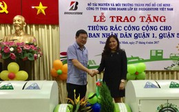 Tặng 100 thùng rác công cộng cho quận 1 và quận 5