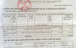 ​Phát hành văn bản thông báo cưỡng chế nợ… 1.063 đồng