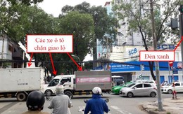 Xử nghiêm kiểu lái xe chặn giao lộ