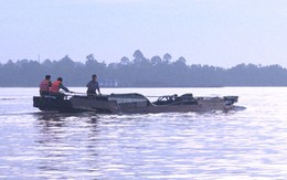 Công an nổ súng bắt cát tặc trên sông Cổ Chiên