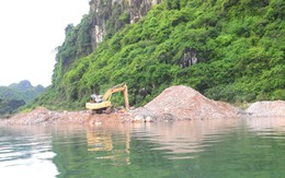 Trồng keo tại khu núi đá bị phá ven vịnh Hạ Long