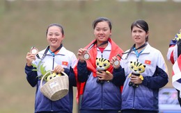 Bắn cung VN đoạt HCB đồng đội nữ cung ba dây