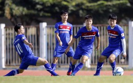 U-23 VN tập tình huống cố định chống Uzbekistan