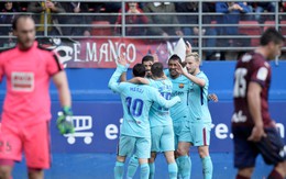 Barcelona thắng dễ 10 người Eibar