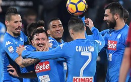 ​Đè bẹp Cagliari, Napoli nới rộng khoảng cách với Juventus