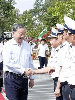 Tổng Bí thư Tô Lâm: Xây dựng Cảnh sát biển theo hướng tinh, gọn, mạnh, tiến thẳng lên hiện đại