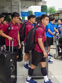 Tuyển U23 Việt Nam đã đến Indonesia