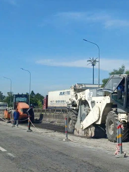 Sửa chữa lớn toàn tuyến quốc lộ 1 qua Quảng Ngãi