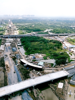 TP.HCM yêu cầu khẩn trương làm xong đường tạm kết nối cầu Nhơn Trạch trước 15-8