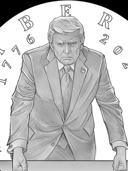 Mỹ sắp đúc đồng xu vàng có hình ông Trump, nhiều ý kiến phản đối