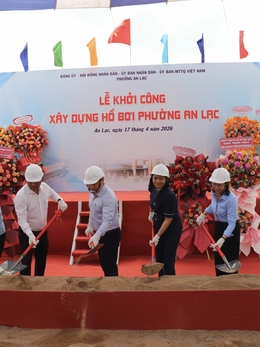 Phường An Lạc khởi công hồ bơi hơn 121 tỉ đồng, phục vụ thanh thiếu nhi và cộng đồng