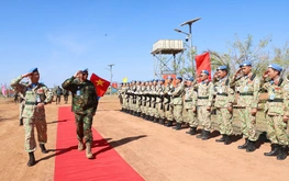 Vietnamese blue-beret soldiers mark Vietnam People’s Army anniversary in Abyei, show national dedication