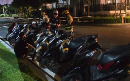 Ho Chi Minh City police detain youths in crackdown on reckless motorbike riding