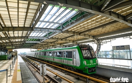 Hanoi metro station roof left damaged for months as wear shows on 3-year-old line