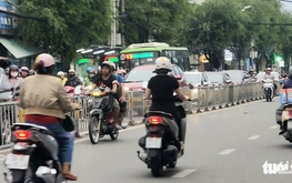 Motorbikes, bicycles driving against traffic a daily routine on Ho Chi Minh City streets