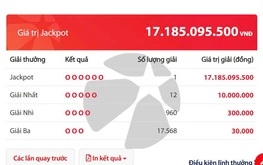 Vietlott jackpot finds $650,000 winner in year-end draw