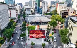 Ho Chi Minh City maintains temporary parks on vacant land