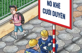 Vỉa hè bánh đa... giòn rụm