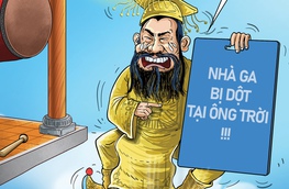 Ông Trời 'tới công chuyện' vì công trình bị dột