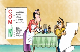 Ăn cơm với muối cho lành