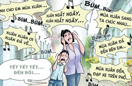 Biệt đội karaoke khu phố xin kính chào xuân mới