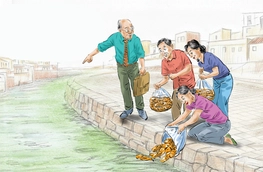 Chất lượng nước đảm bảo cá chép ông Táo sống 90%