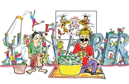 Tranh 'KOL làm từ thiện' đoạt giải nhất thi Vẽ tranh biếm Tuổi Trẻ Cười năm 2025