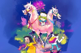 Về quê ăn Tết với con ngựa hai đầu