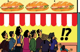 Tiệm bánh mì... xét nghiệm