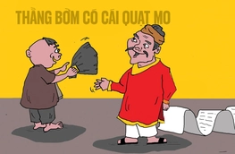 Năm nào cũng thấy phú ông dụ thằng Bờm đổi quạt mo