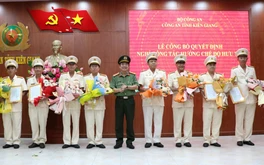 Công an Kiên Giang tổ chức lễ nghỉ hưu cho 73 lãnh đạo, chỉ huy