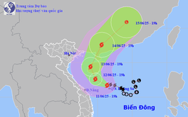 Bão số 1 vẫn có thể sẽ đi vào vịnh Bắc Bộ, cảnh báo gió giật cấp 11-12