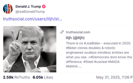 Ông Trump bị phẫn nộ khi chia sẻ tin ông Biden 'bị xử tử' từ năm 2020